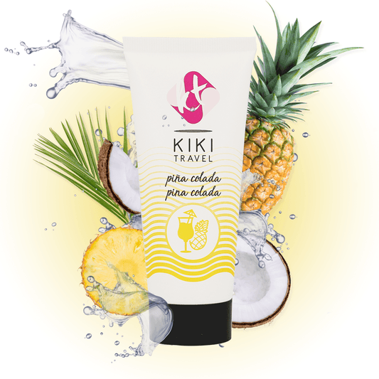 KIKÍ TRAVEL - LUBRICANTE SABOR A PIÑA COLADA 50 ML - Optelum