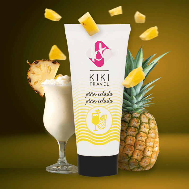 KIKÍ TRAVEL - LUBRICANTE SABOR A PIÑA COLADA 50 ML - Optelum