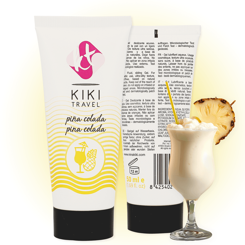 KIKÍ TRAVEL - LUBRICANTE SABOR A PIÑA COLADA 50 ML - Optelum