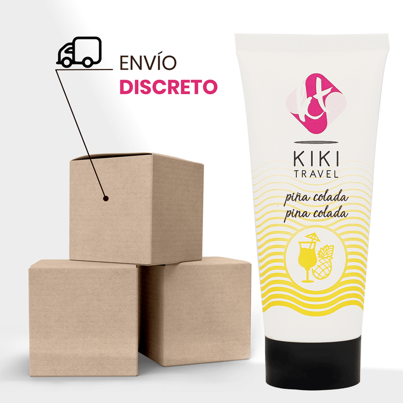 KIKÍ TRAVEL - LUBRICANTE SABOR A PIÑA COLADA 50 ML - Optelum