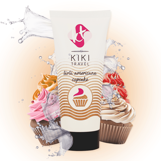 KIKÍ TRAVEL - GEL DESLIZANTE SABOR A TARTA AMERICANA CUPCAKE 50 ML - Optelum