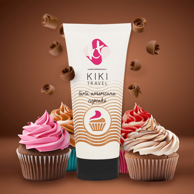 KIKÍ TRAVEL - GEL DESLIZANTE SABOR A TARTA AMERICANA CUPCAKE 50 ML - Optelum