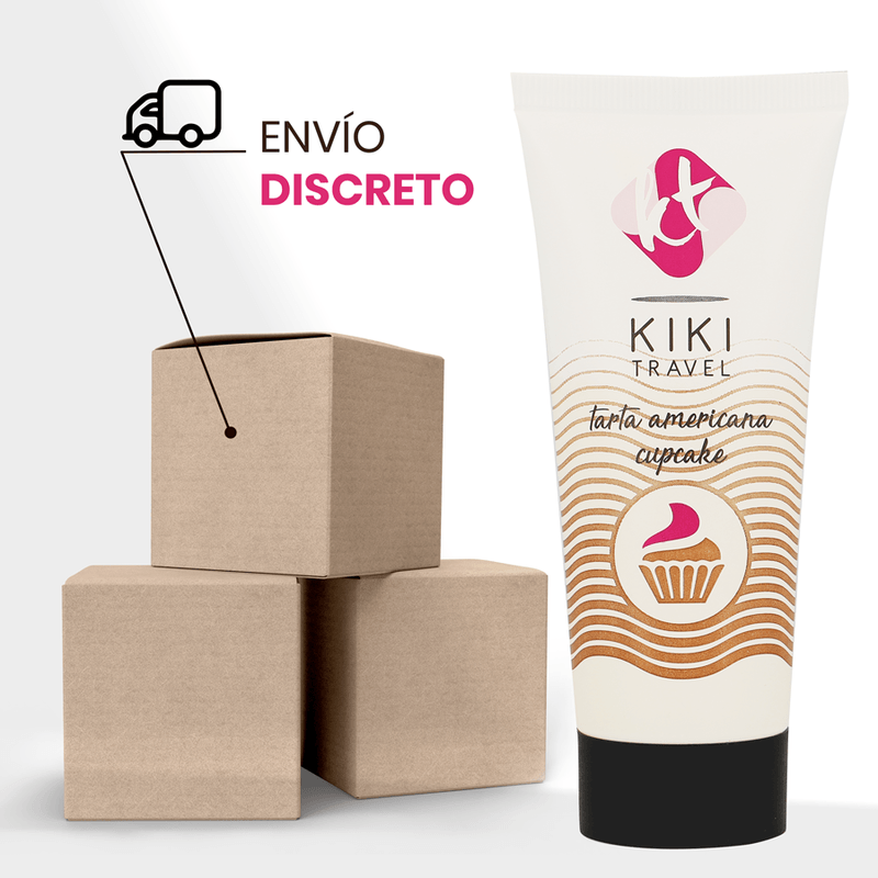 KIKÍ TRAVEL - GEL DESLIZANTE SABOR A TARTA AMERICANA CUPCAKE 50 ML - Optelum
