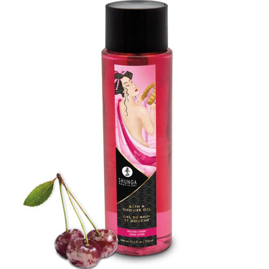 SHUNGA - GEL DE BAÑO & DUCHA CEREZA 370 ML - Optelum