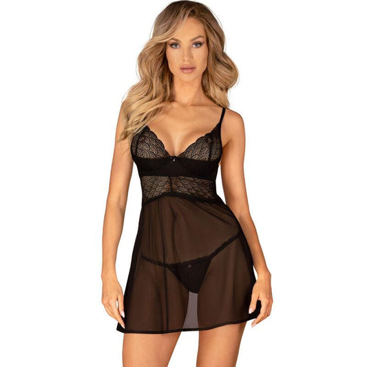 OBSESSIVE - CHEMERIS SET BADYDOLL & TANGA XS/S - Optelum