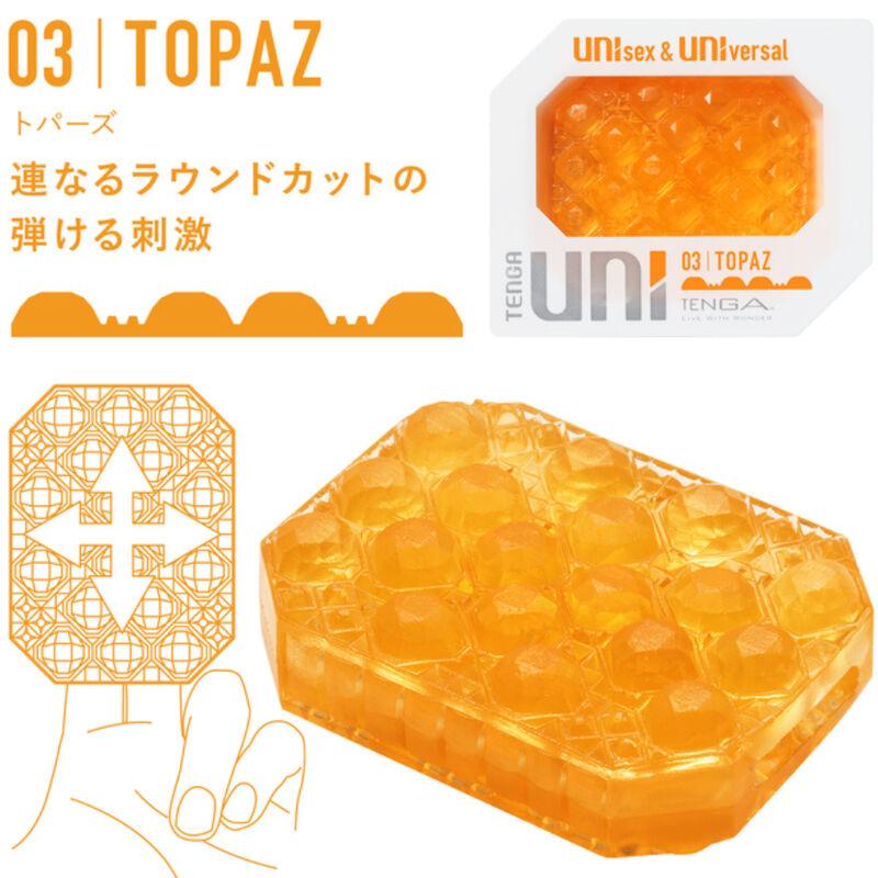 TENGA - UNI TOPAZ MASTURBADOR DEDAL - Optelum