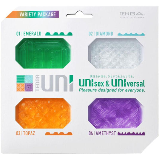 TENGA - UNI VARIETY MASTURBADOR DEDAL PACK 4 UDS - Optelum