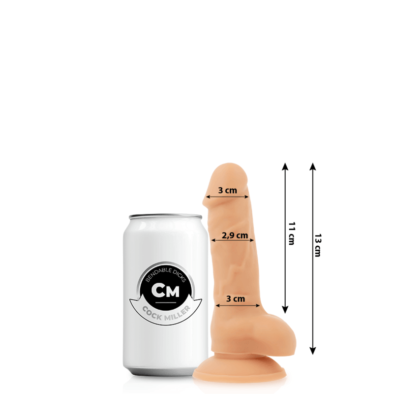 COCK MILLER - SILICONA DENSITY COCKSIL ARTICULABLE 13 CM - Optelum