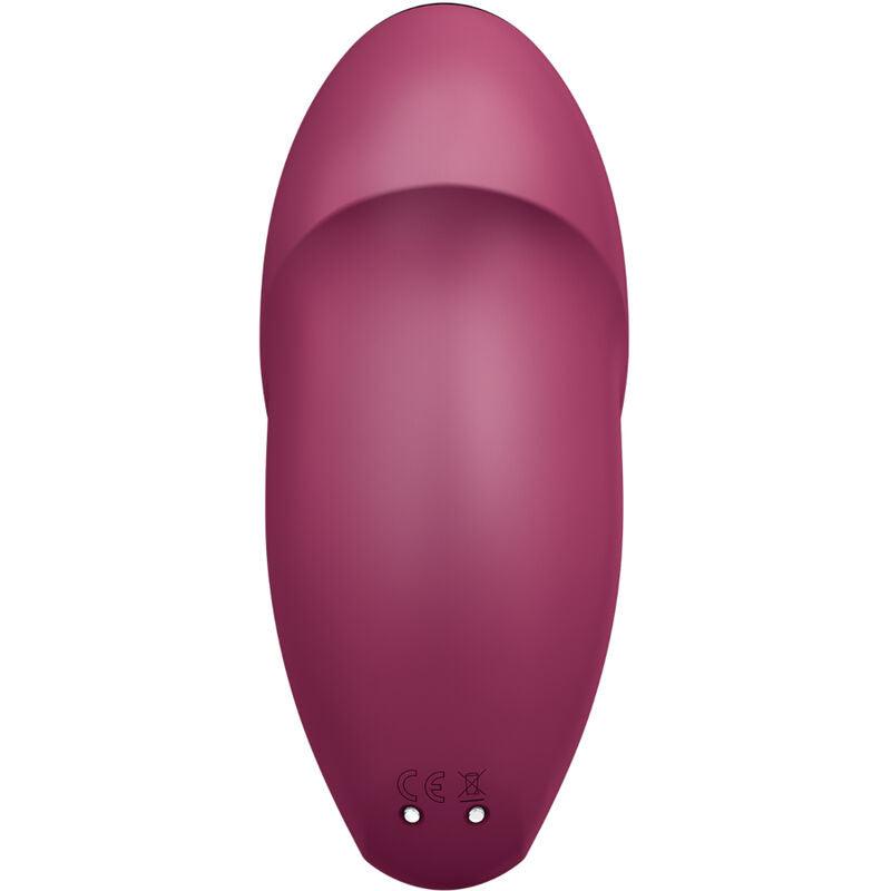 SATISFYER - TAP & CLIMAX 1 VIBRADOR LAY-ON ROJO - Optelum