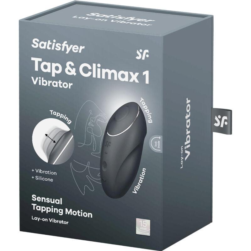 SATISFYER - TAP & CLIMAX 1 VIBRADOR LAY-ON ROJO - Optelum