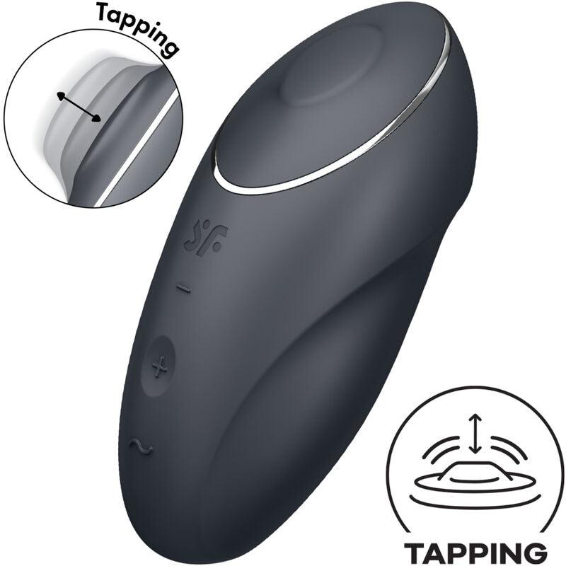 SATISFYER - TAP & CLIMAX 1 VIBRADOR LAY-ON ROJO - Optelum
