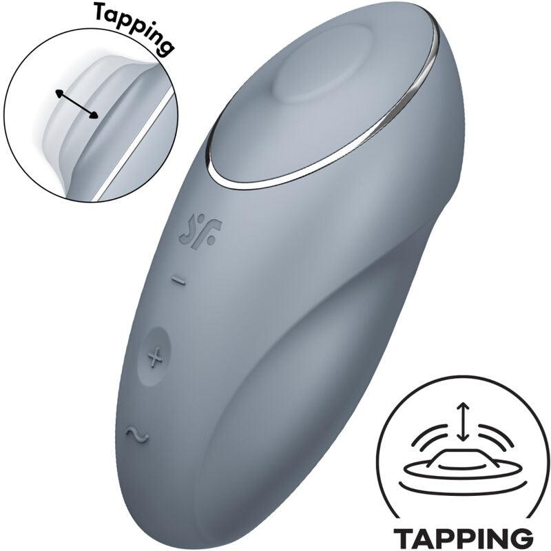 SATISFYER - TAP & CLIMAX 1 VIBRADOR LAY-ON ROJO - Optelum