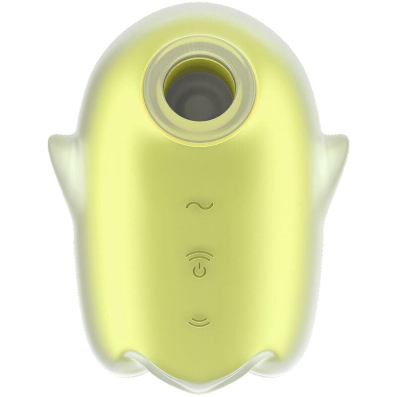 SATISFYER - GLOWING GHOST AIR PULSE & VIBRADOR AMARILLO - Optelum