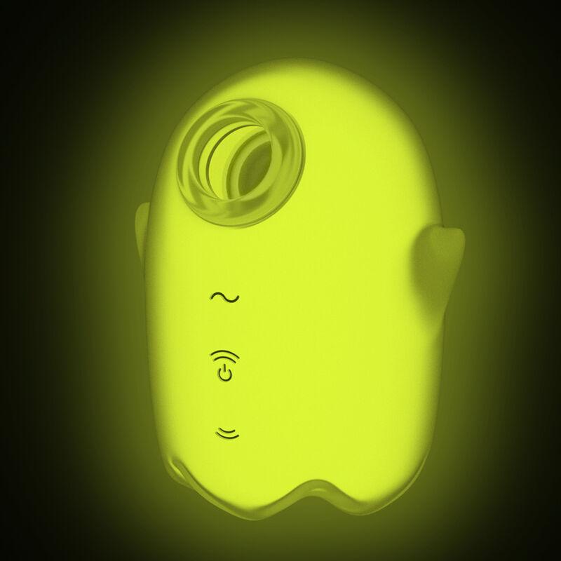 SATISFYER - GLOWING GHOST AIR PULSE & VIBRADOR AMARILLO - Optelum