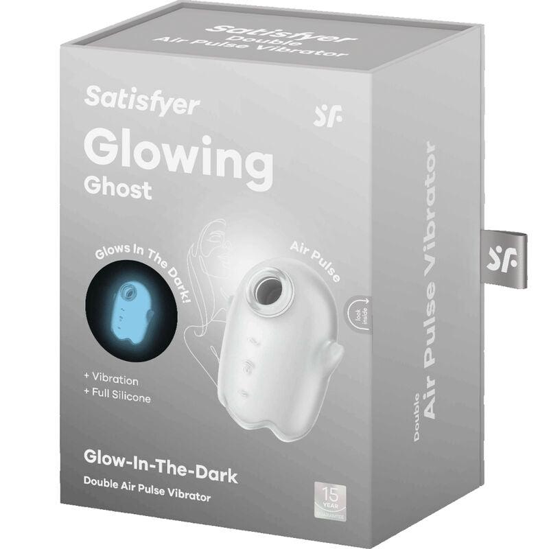 SATISFYER - GLOWING GHOST AIR PULSE & VIBRADOR AMARILLO - Optelum