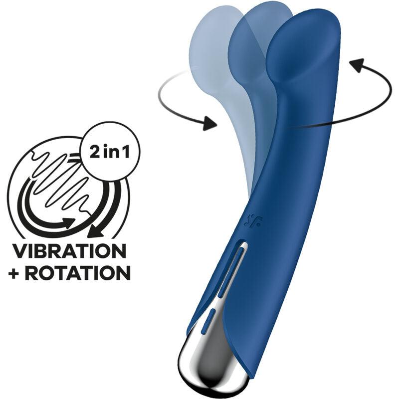 SATISFYER - SPINNING G-SPORT 1 VIBRADOR ROTADOR ROJO - Optelum