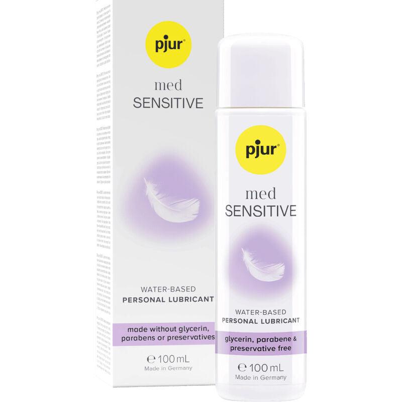 PJUR - MED SENSITIVE GLIDE LUBRICANTE BASE AGUA 100 ML - Optelum