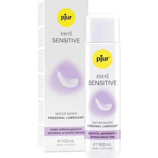 PJUR - MED SENSITIVE GLIDE LUBRICANTE BASE AGUA 100 ML - Optelum