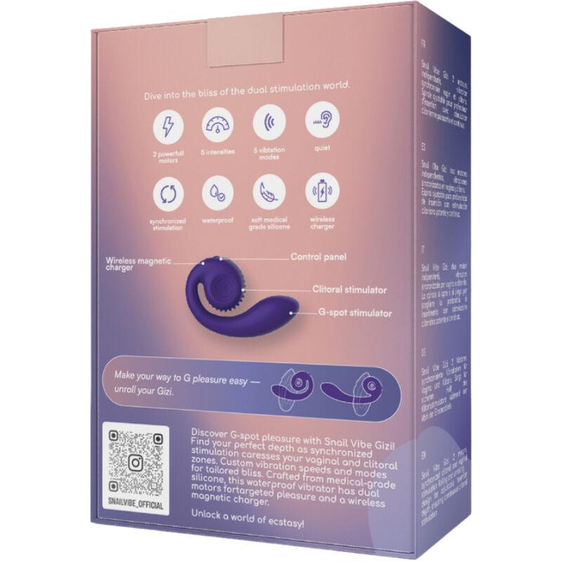 SNAIL VIBE - GIZI ESTIMULADOR DUAL ROSA - Optelum