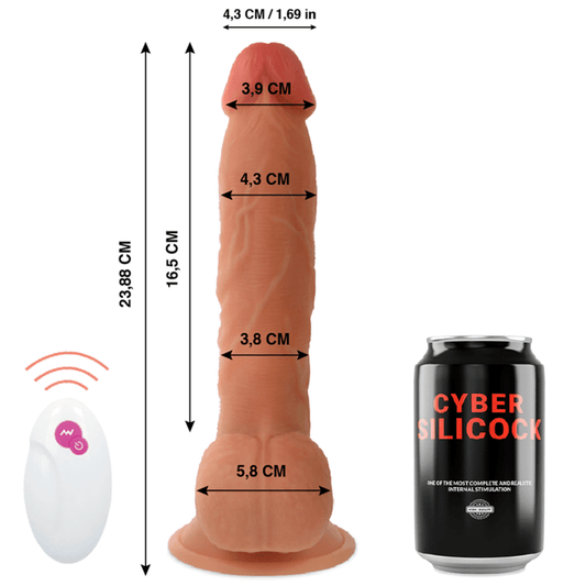 CYBER SILICOCK - REALISTICO CONTROL REMOTO MASTER BEN 23.88 CM -O- 4.3 CM - Optelum