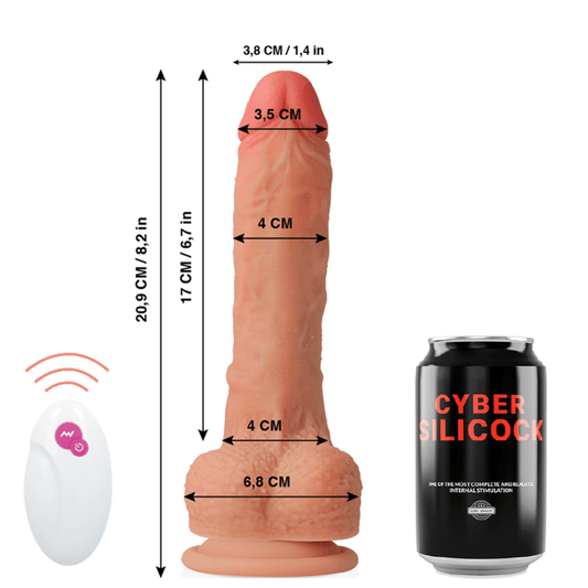 CYBER SILICOCK - REALISTICO CONTROL REMOTO MASTER HUCK 20.9 CM -O- 4 CM - Optelum