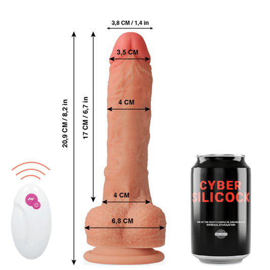 CYBER SILICOCK - REALISTICO CONTROL REMOTO MR RICK 20.9 CM -O- 4 CM - Optelum