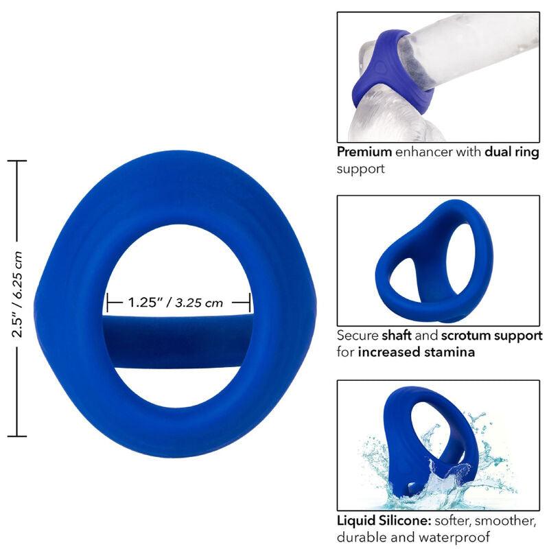 CALEXOTICS - ADMIRAL COCK BALL DOBLE ANILLO AZUL - Optelum