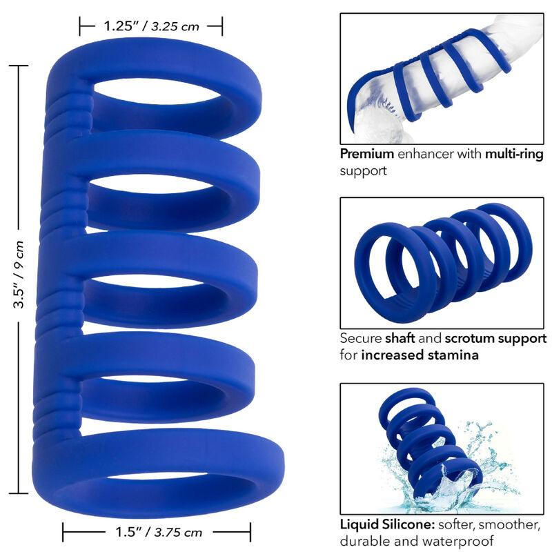 CALEXOTICS - ADMIRAL JAULA XTREME PARA PENE AZUL - Optelum
