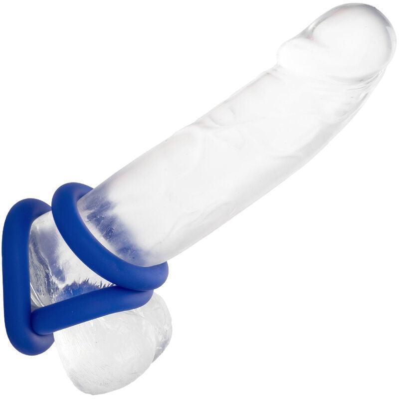 CALEXOTICS - ADMIRAL SET 3 ANILLOS PARA PENE AZUL - Optelum