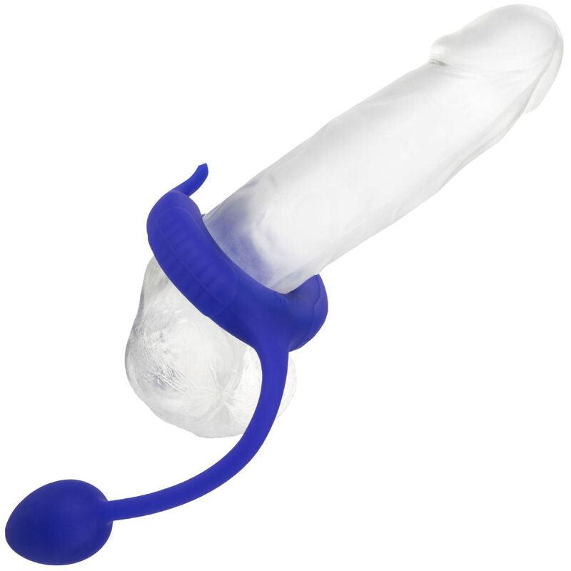 CALEXOTICS - ADMIRAL ANILLO CON PESO PARA PENE AZUL - Optelum