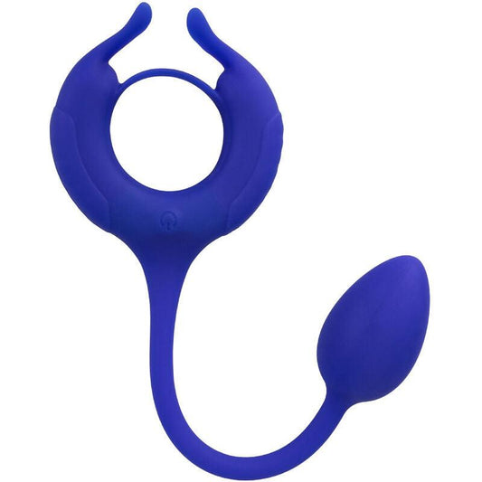 CALEXOTICS - ADMIRAL ANILLO CON PESO PARA PENE AZUL - Optelum