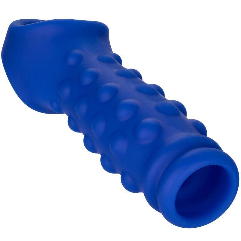 CALEXOTICS - ADMIRAL BEADED FUNDA PENE SILICONA LÍQUIDA AZUL - Optelum