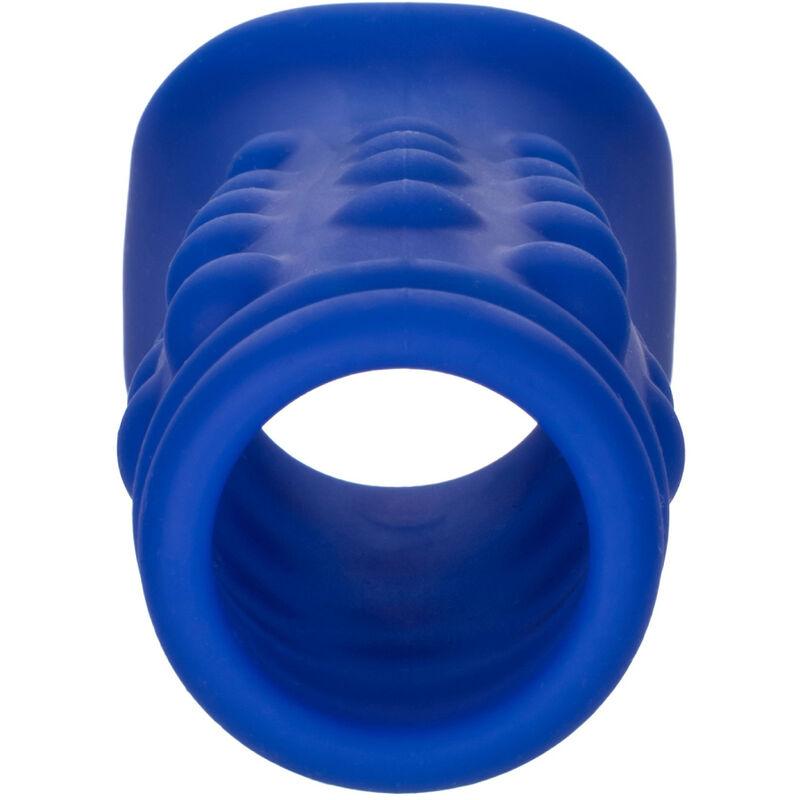 CALEXOTICS - ADMIRAL BEADED FUNDA PENE SILICONA LÍQUIDA AZUL - Optelum