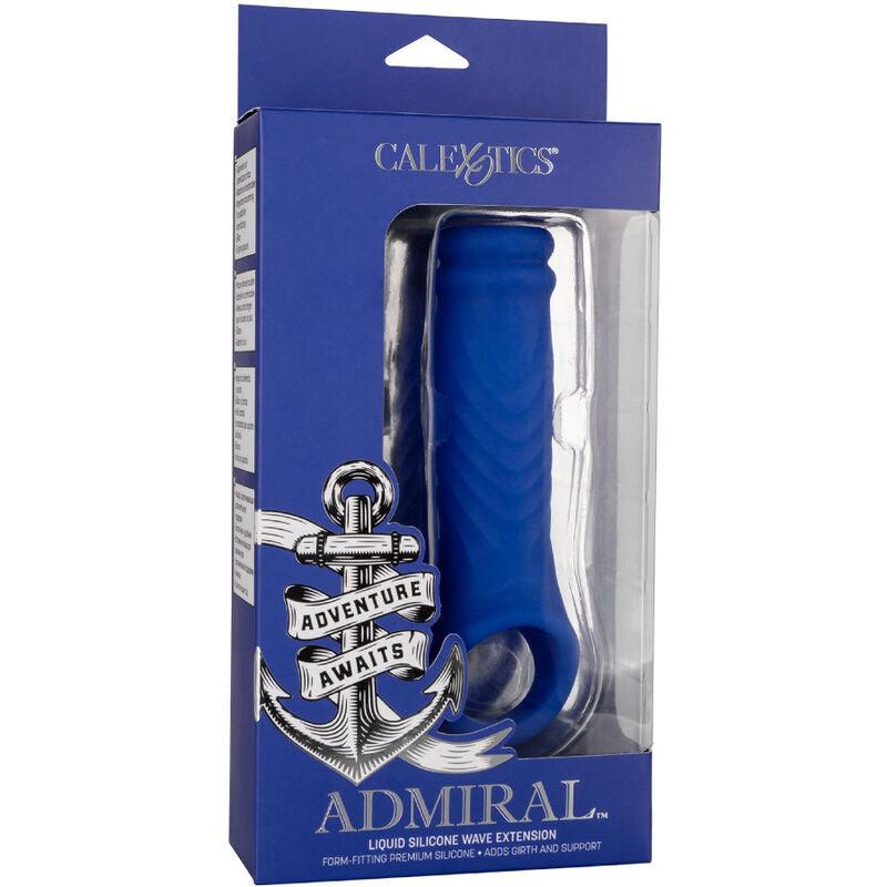 CALEXOTICS - ADMIRAL WAVE FUNDA PENE SILICONA LÍQUIDA AZUL - Optelum