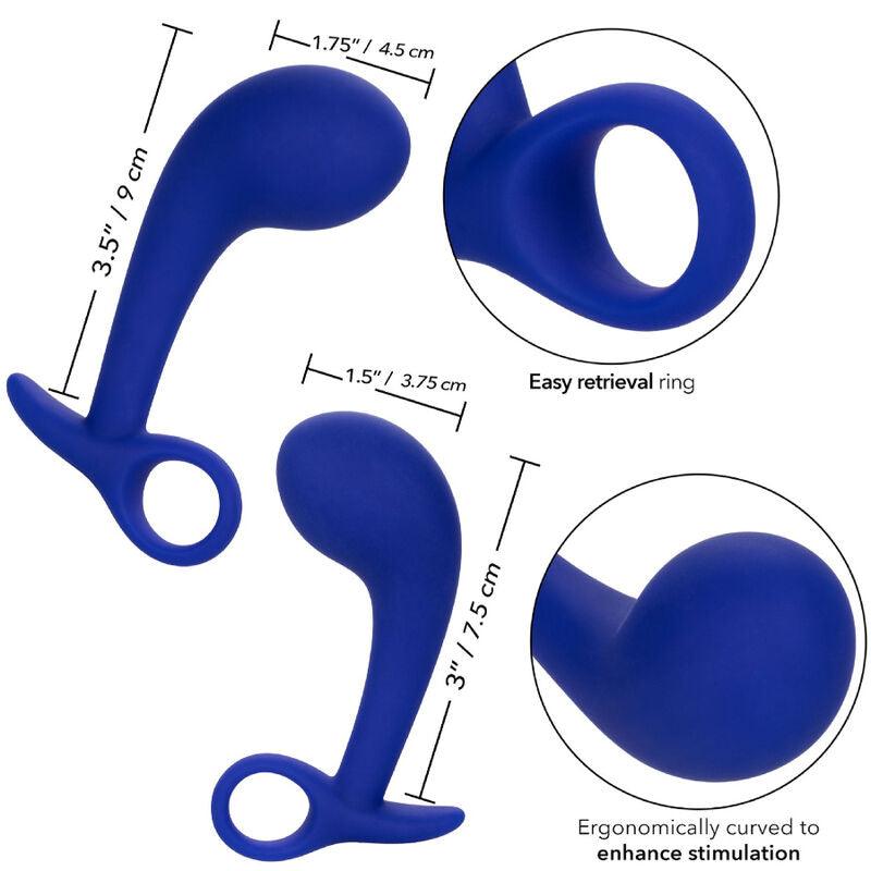 CALEXOTICS - ADMIRAL SET 2 PLUG ANAL AZUL - Optelum