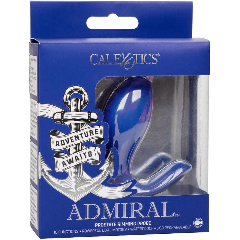 CALEXOTICS - ADMIRAL RIMMING ESTIMULADOR & VIBRADOR PROSTATA AZUL - Optelum