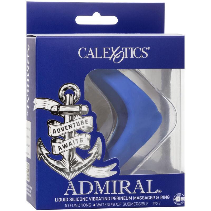 CALEXOTICS - ADMIRAL MASAJEADOR DE PERINEO AZUL - Optelum