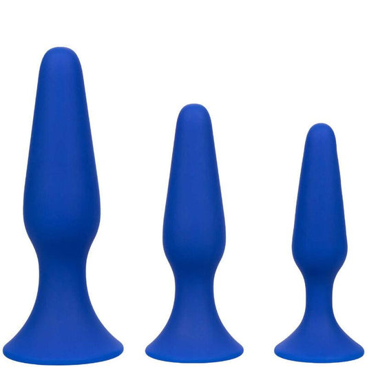 CALEXOTICS - ADMIRAL KIT 3 PLUG ANAL AZUL - Optelum