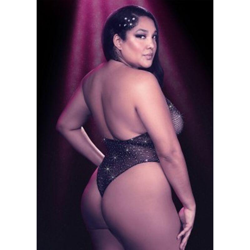 CALEXOTICS - RADIANCE BODY CON ESCOTE EN V PROFUNDO PEDRERÍA TALLA GRANDE - Optelum