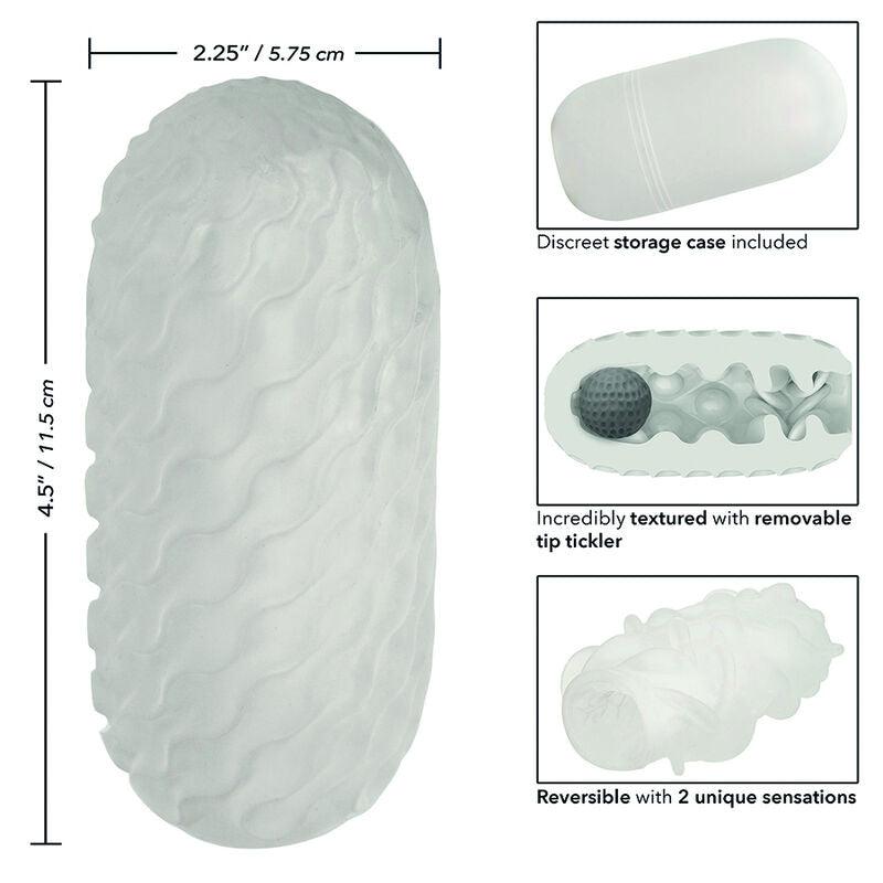 CALEXOTICS - BOUNDLESS STROKER BLANDO REVERSIBLE GRIS - Optelum