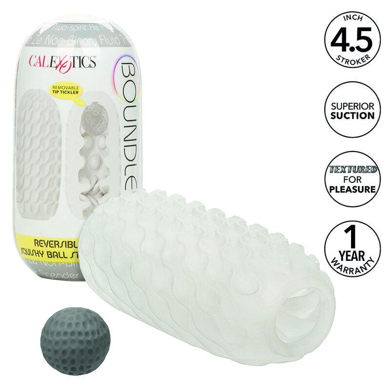 CALEXOTICS - BOUNDLESS STROKER BLANDO REVERSIBLE GRIS - Optelum