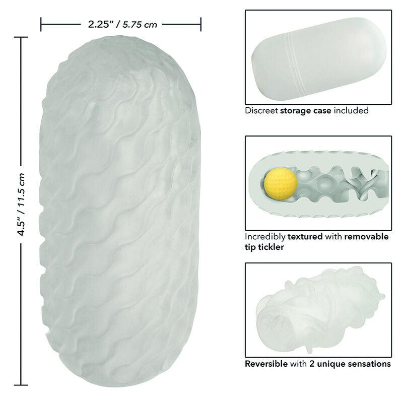 CALEXOTICS - BOUNDLESS STROKER BLANDO REVERSIBLE AMARILLO - Optelum