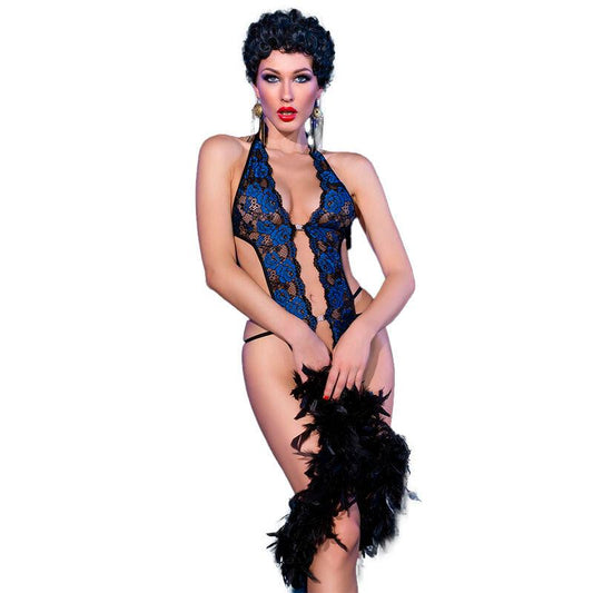 CHILIROSE - CR 4479 BODY CROTCHLESS AZUL S/M - Optelum