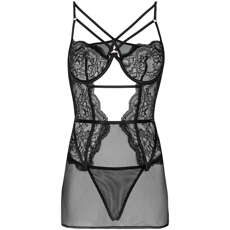 LIVCO CORSETTI FASHION - BARIRIN LC 90633 FALDA + PANTY NEGRO L/XL - Optelum