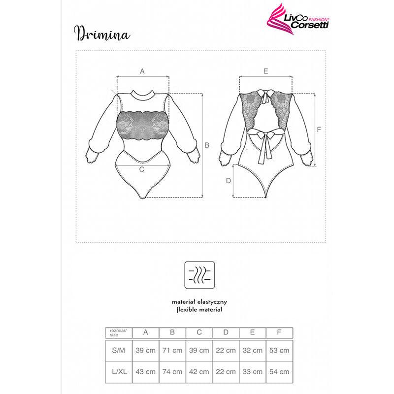 LIVCO CORSETTI FASHION - DRIMINA LC90690 BODY AZUL MARINO L/XL - Optelum
