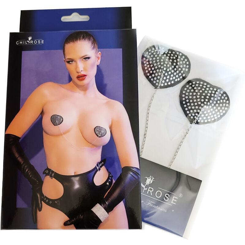 CHILIROSE - CR 4662 CUBREPEZONES PLATEADO & NEGRO - Optelum
