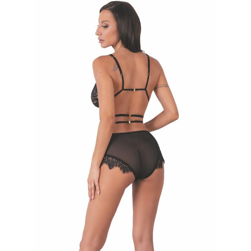 LIVCO CORSETTI FASHION - DREZNA LC 90733 SUJETADOR + PANTY NEGRO L/XL - Optelum