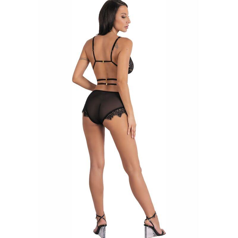 LIVCO CORSETTI FASHION - DREZNA LC 90733 SUJETADOR + PANTY NEGRO L/XL - Optelum