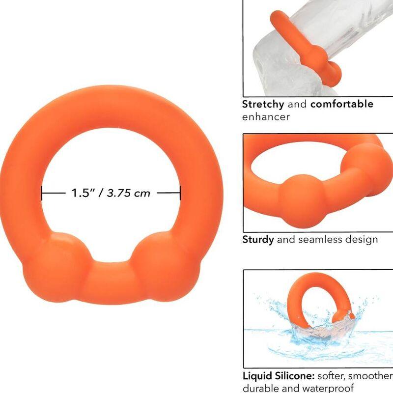 CALEXOTICS - ALPHA ANILLO DOBLE BOLA NARANJA - Optelum