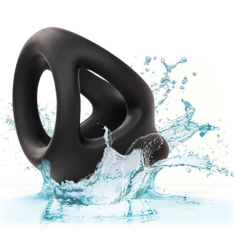 CALEXOTICS - ALPHA ANILLO DE JAULA DOBLE NEGRO - Optelum
